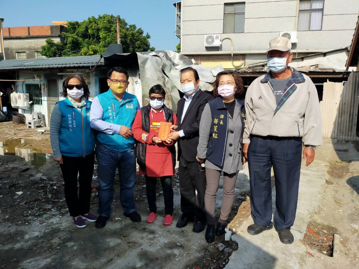 關懷六腳鄉火災受災戶　翁章梁：多重視住家用火安全