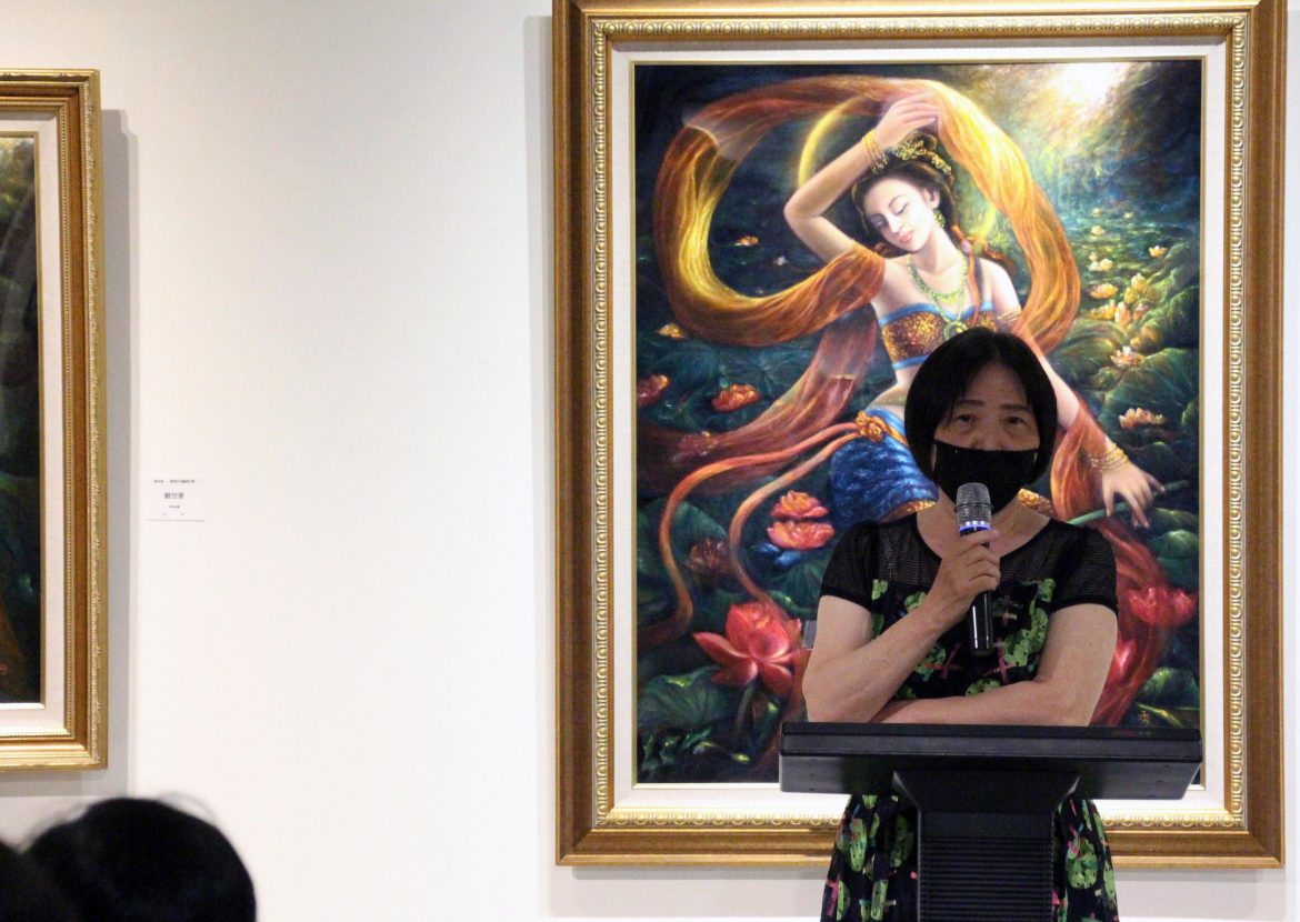 台中港藝中心展出陳秀炘油畫創作　「靜淨境」表現萬物靜觀皆自得