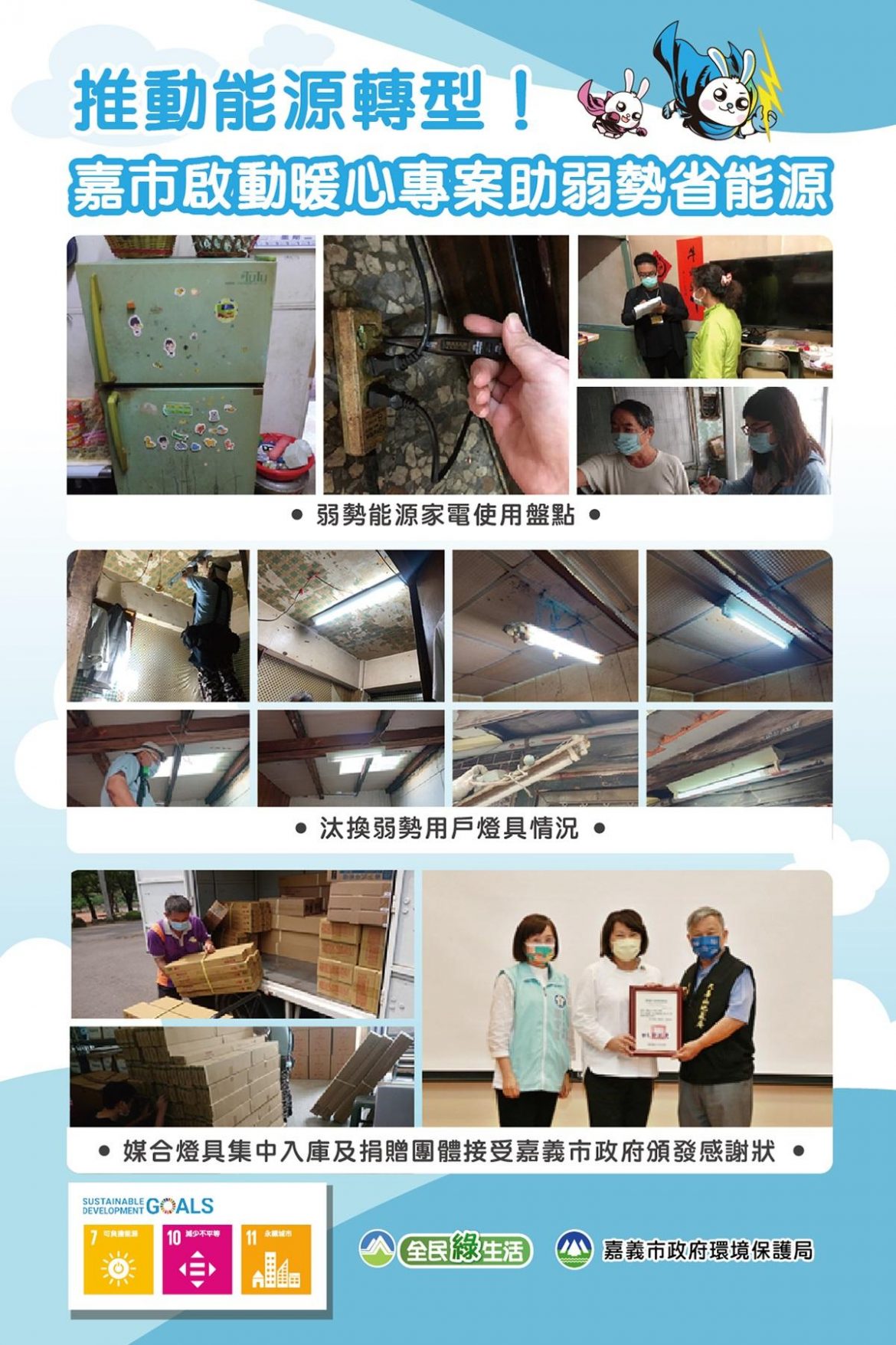 嘉義市推動能源轉型  啟動暖心專案助弱勢省電
