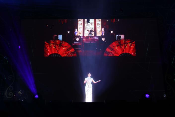 全球首演《鄧麗君再現雲林-浮空投影音樂會》中秋前夕雲林縣立體育館華麗登場