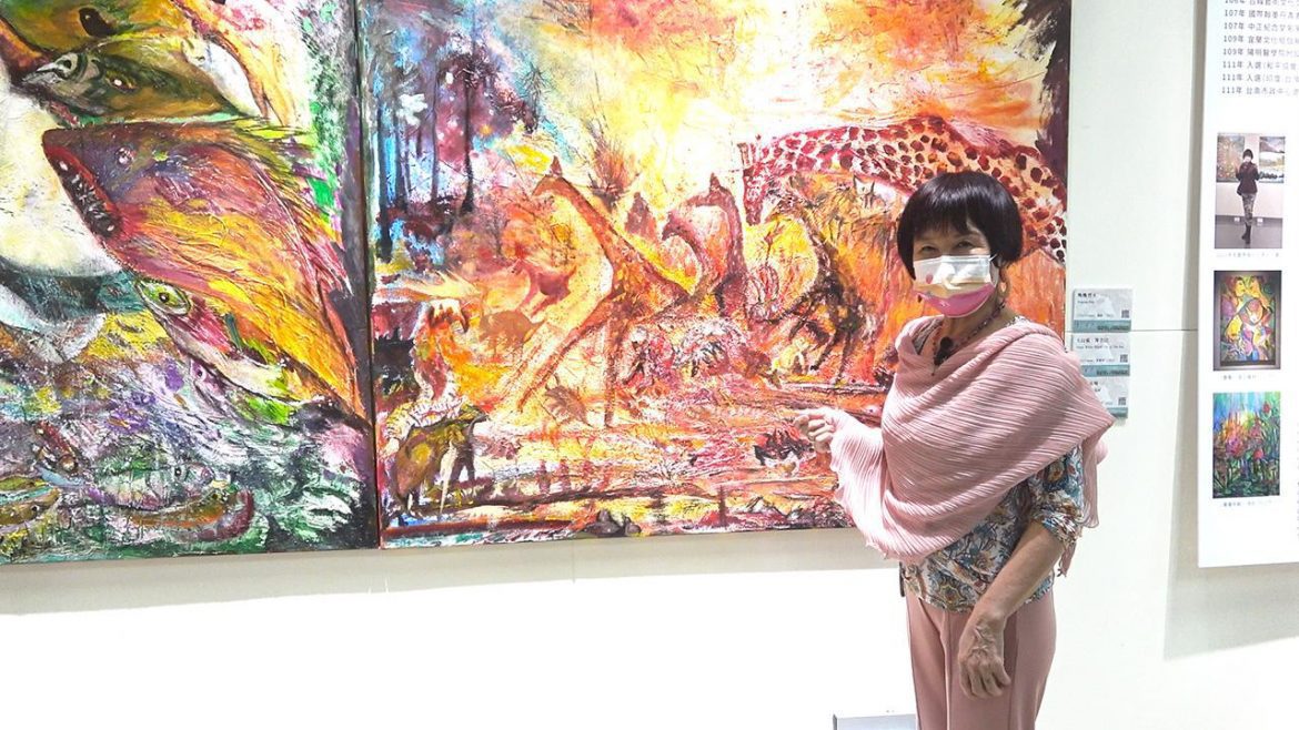 影音/林碧雲印記藝術展「雲遊藝界」 中正紀念堂一樓藝廊展出