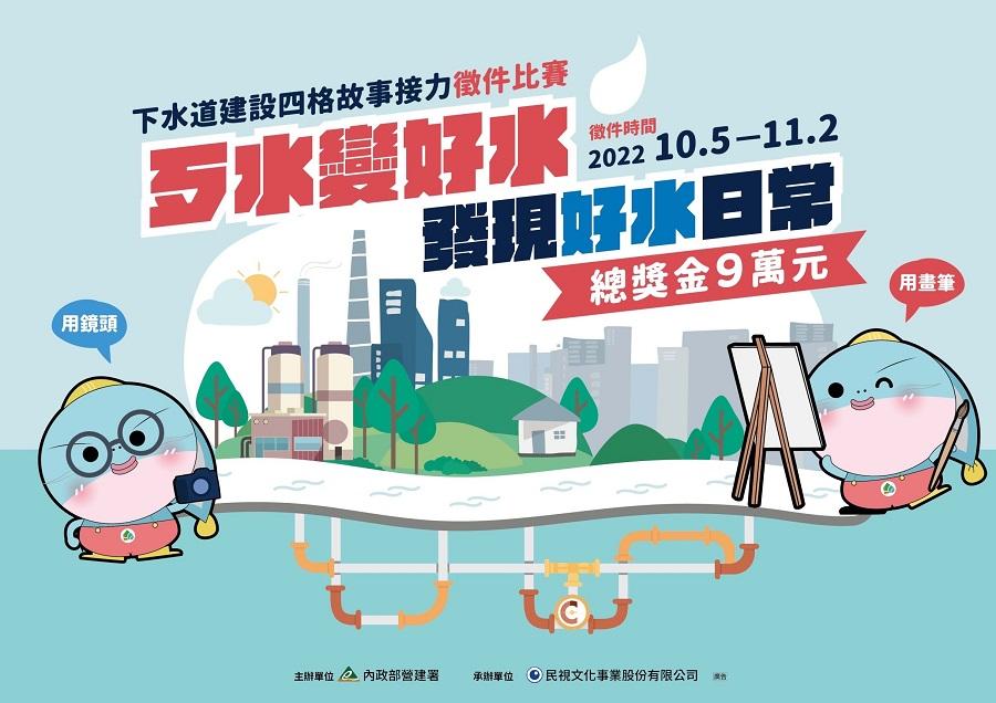 營建署「歹水變好水 發現好水日常」徵件比賽　10/5起收件