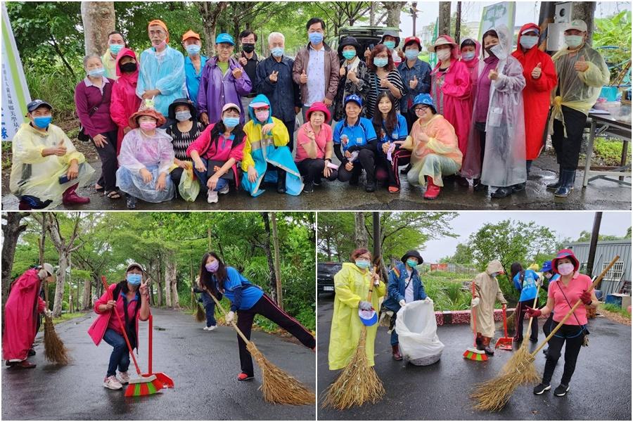 犧牲連假冒雨執行維管任務　蘭陽城鄉美學頭城志工隊真是好樣兒的