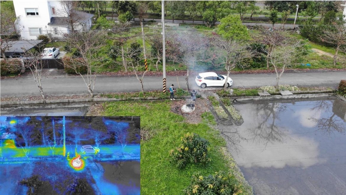 無人機結合紅外線取締焚燒廢棄物　有效改善宜縣空氣品質