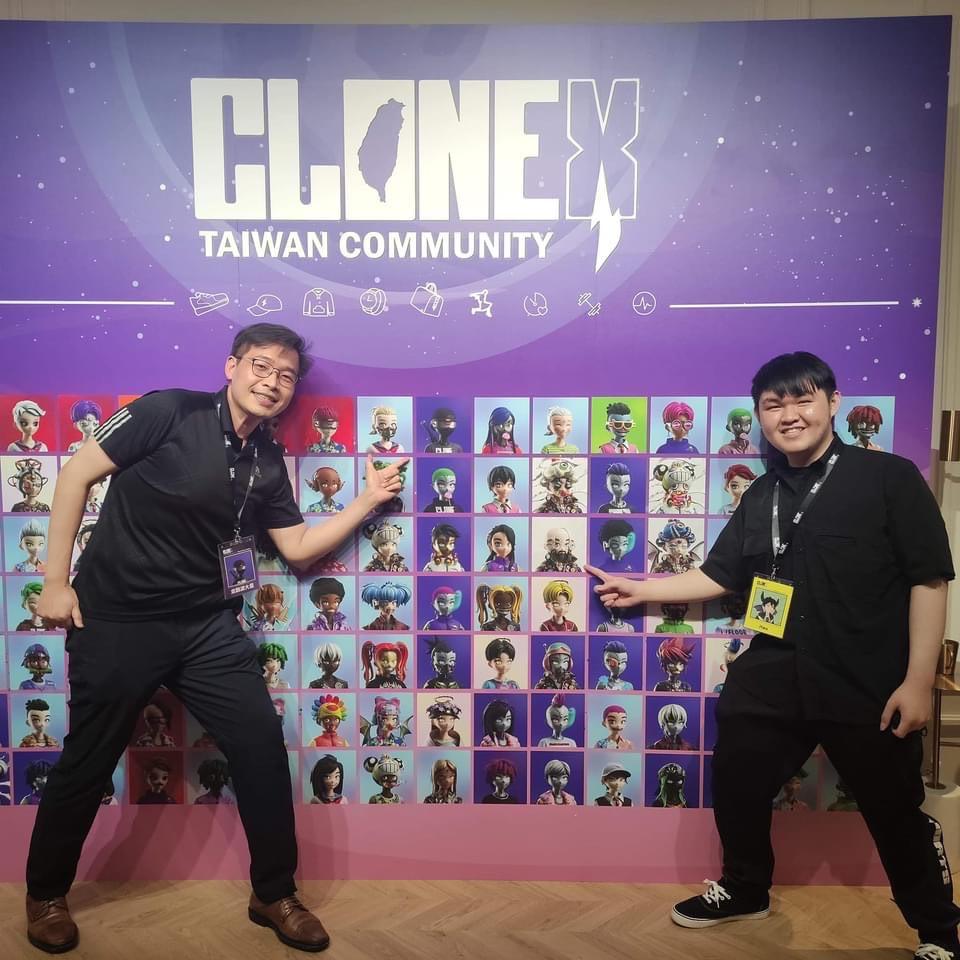 台灣CloneXTw社群首次舉辦實體交流，受到官方以及日本傳奇藝術家村上隆前來支持，成為最大的線下NFT活動