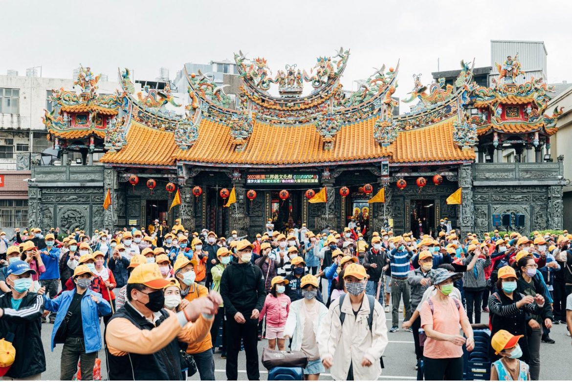 「2022桃園三界爺文化祭」客庄健走由大崙崇德宮出發，體驗沿途客庄農村風情