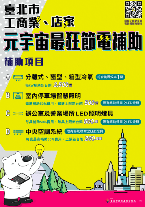 北市好康報你知  節能補助上限50%