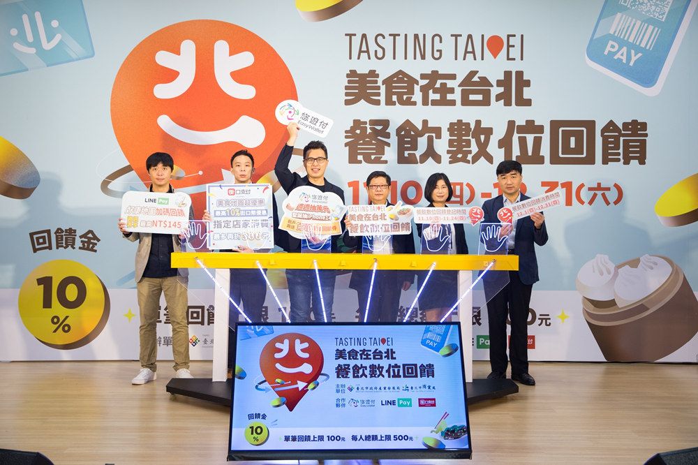 「美食在台北」第三波　3,000萬元餐飲數位回饋啟動　最高享500元餐飲回饋金