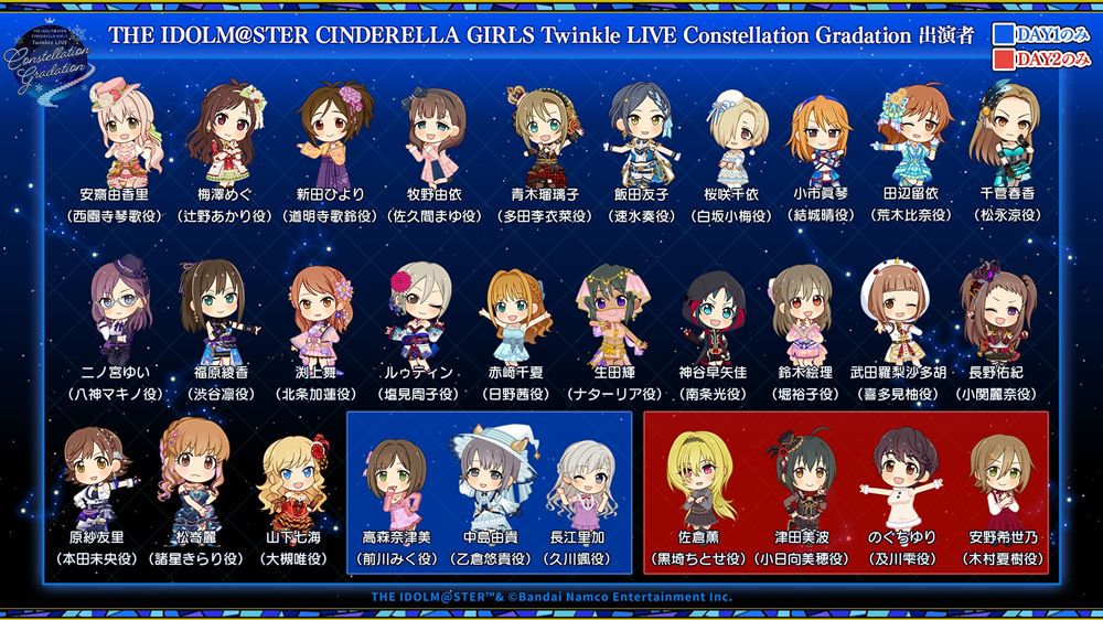 偶像養成遊戲 《THE IDOLM@STER CINDERELLA GIRLS》單獨演唱會11/26、27日起登場