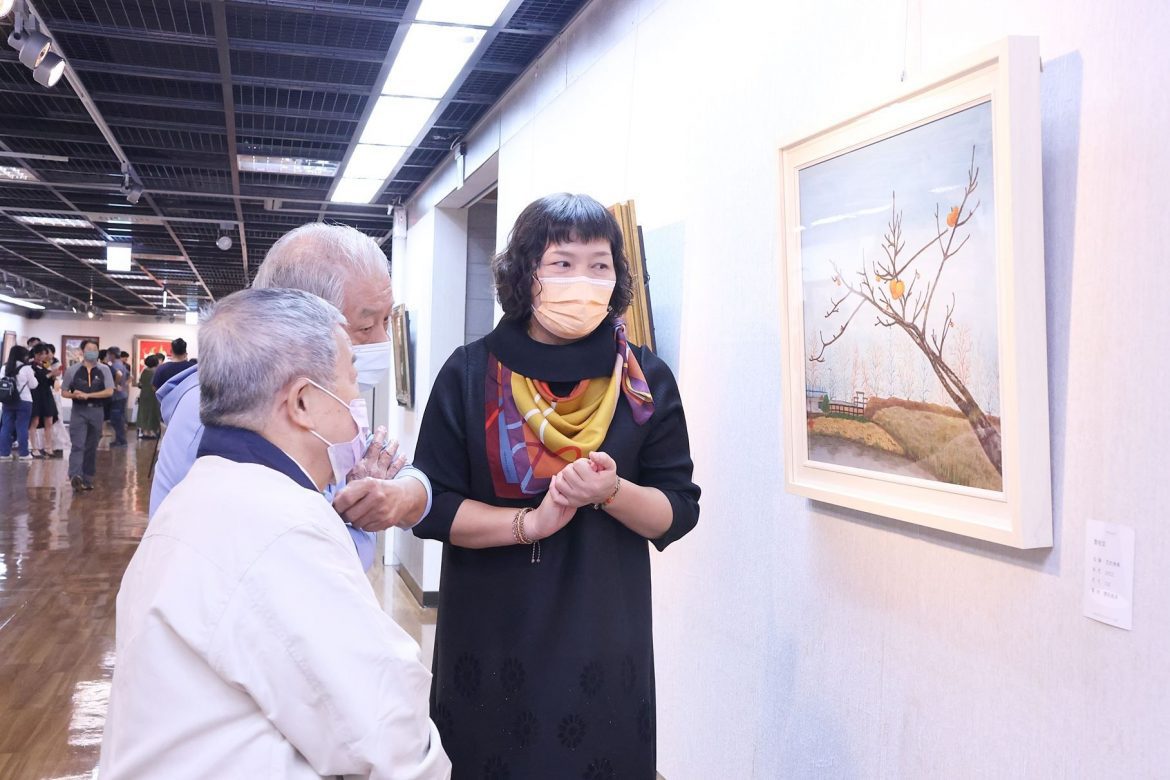 嘉義市紅毛埤女畫會「藝情下的獨白」  展現細膩筆觸