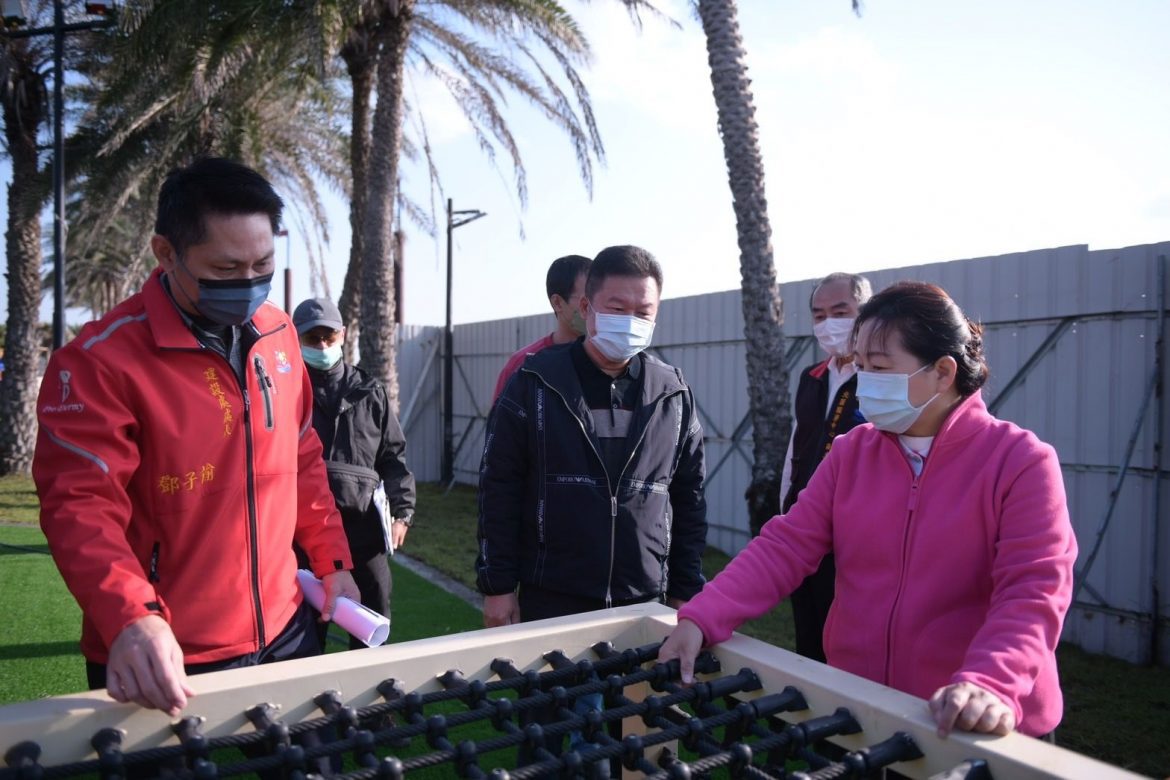花蓮太平洋共融公園及洄瀾灣流水環境兩工程將完工 徐榛蔚視察要求安全第一