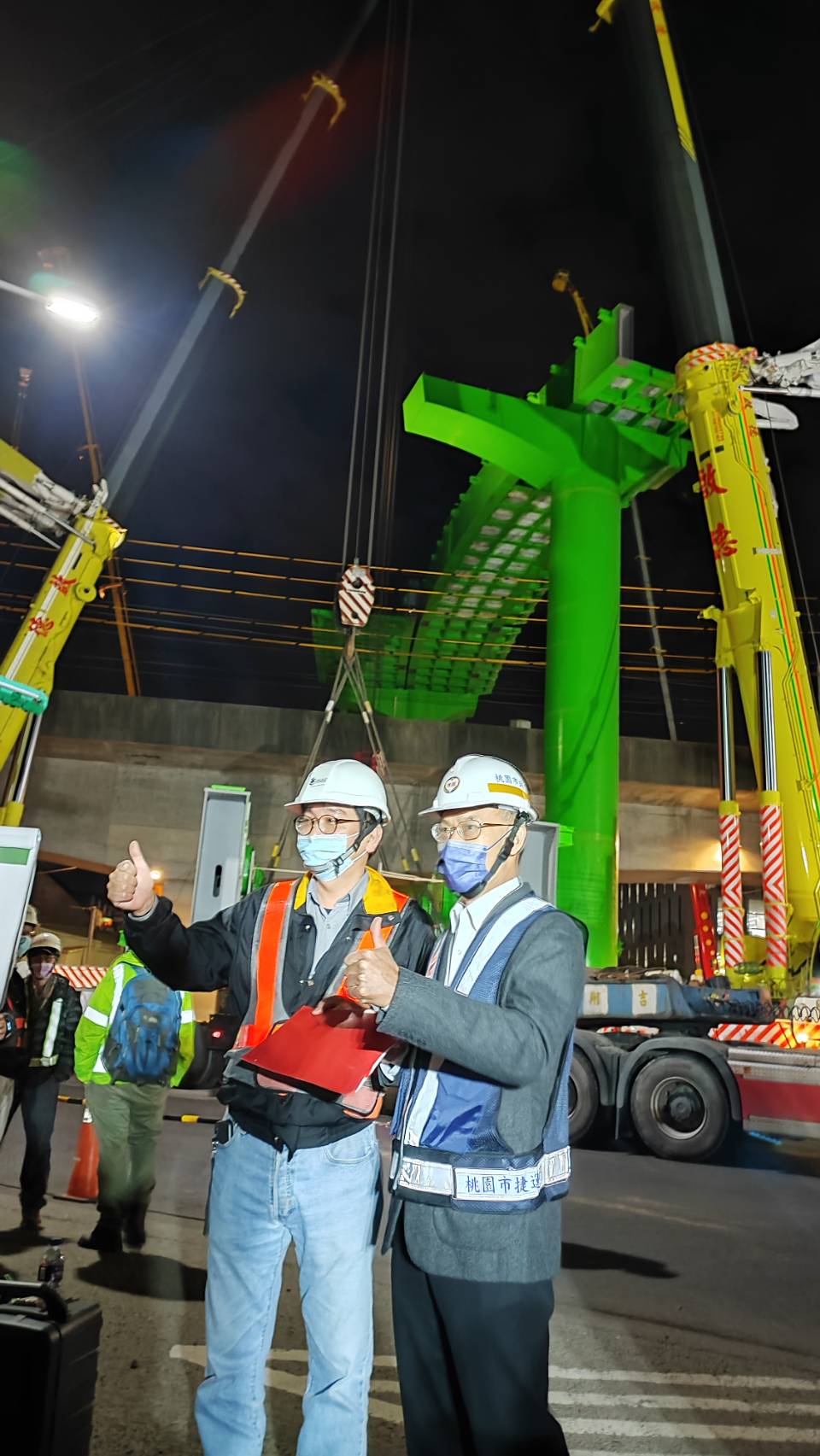 桃園捷運克服困難 完成首座捷運高架橋跨高鐵軌道
