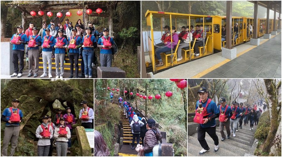 七尊媽祖巡訪太平山又搭蹦蹦車　實在有夠神氣！
