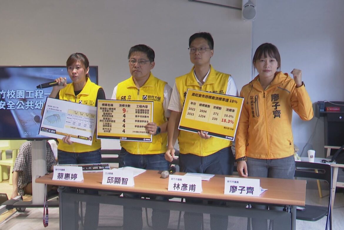 校園工程多次流標  時力：請工程會介入督導
