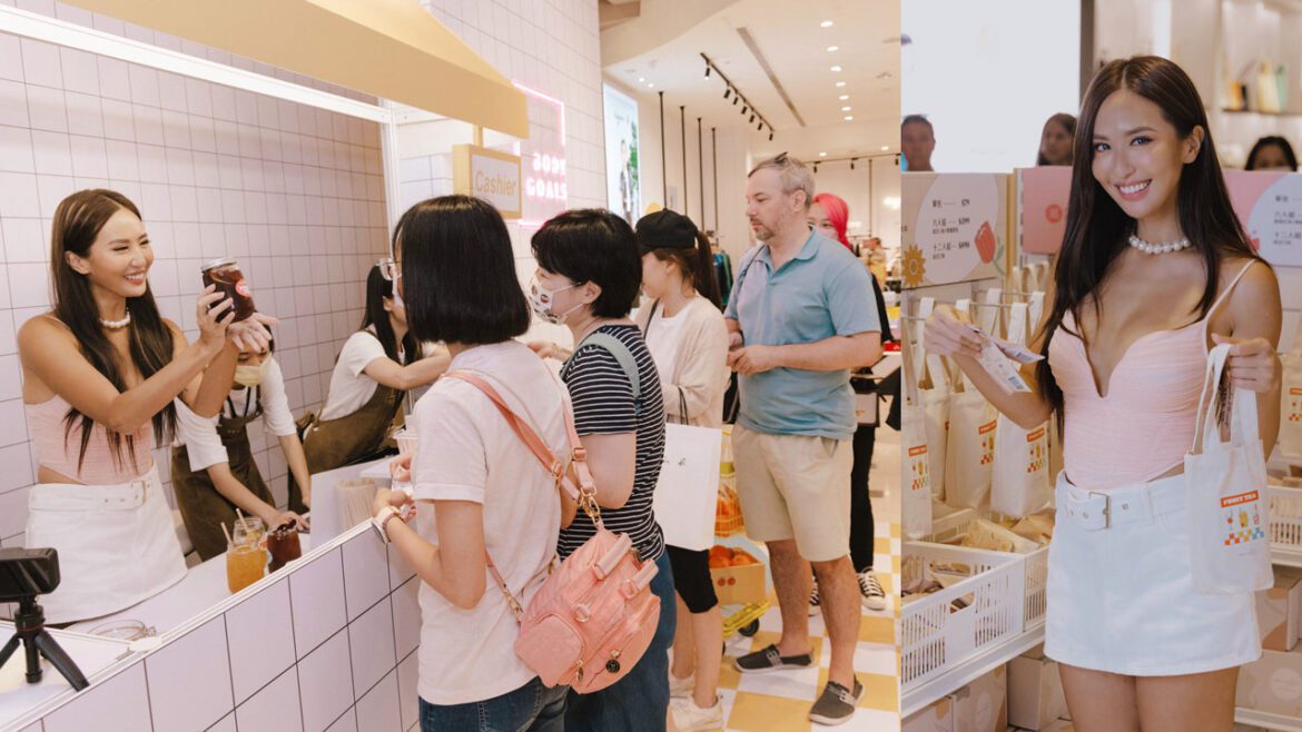 薔薔一日店長太嗨！粉絲擠爆快閃現場　最愛Body Goals「高酵輕孅水果茶」