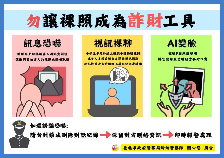 性隱私不再隱私？婦幼警察隊分享最新犯罪手法　提醒民眾保護自己