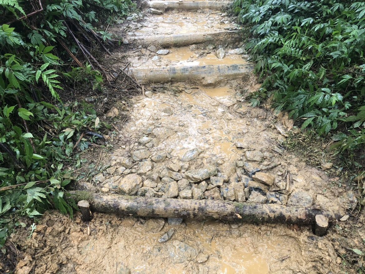 愛護宜蘭山林　松羅湖山徑維護手作步道