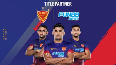 Fun88 宣佈與 Dabang Delhi Kabaddi Club 在職業卡巴迪聯賽第 10 賽季建立激動人心的合作關係