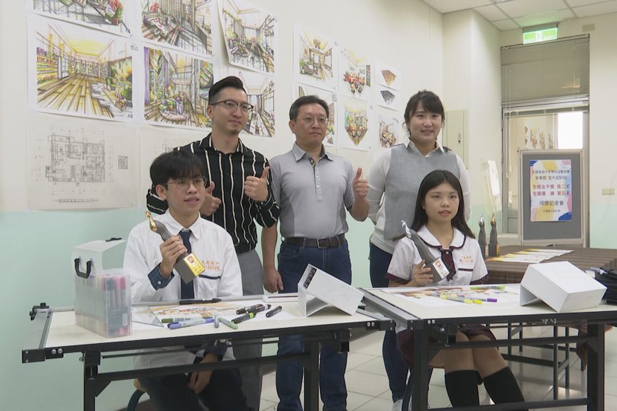 光復高中室設科  斬獲金手獎第2、第5名