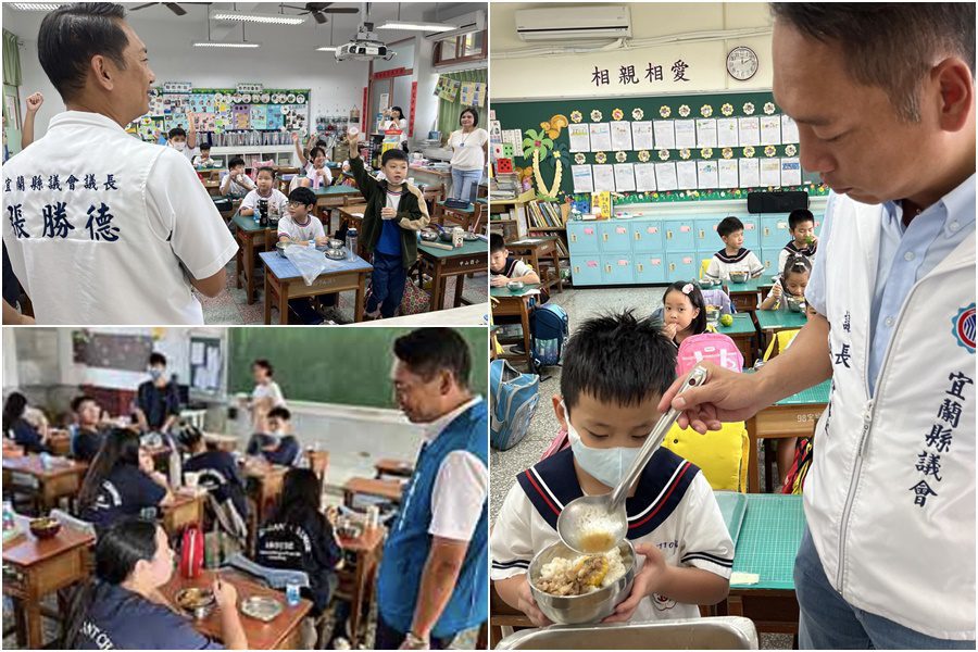 關切學生健康　議長走進校園與學子同享營養午餐