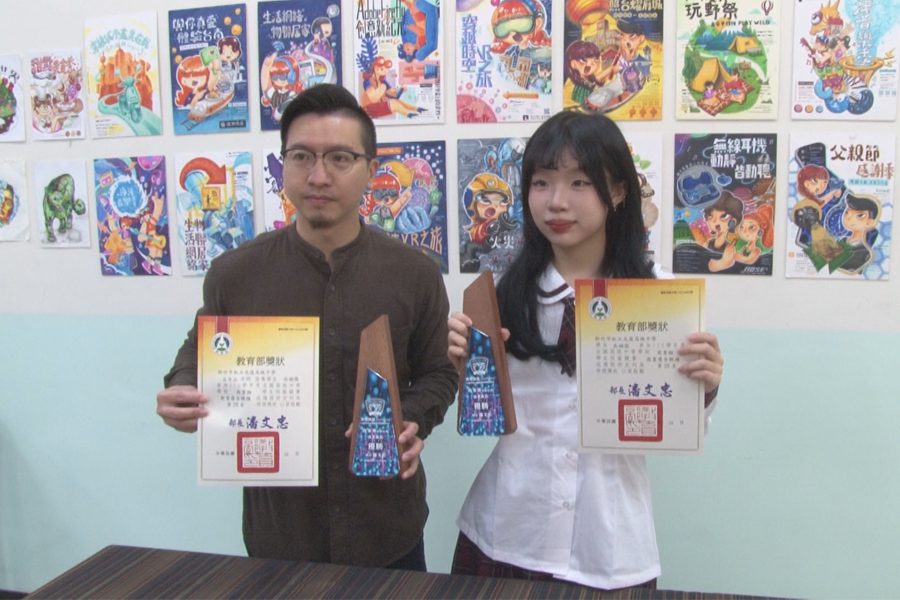 光復高中吳姍儒  技藝競賽商業廣告獲優勝