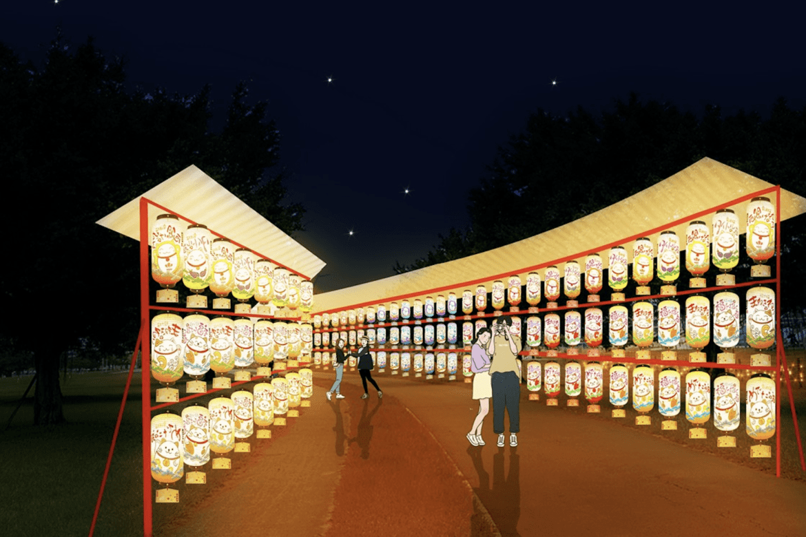 「新北燈會倒數開跑」近1000顆手繪燈籠牆打造夢幻夜空