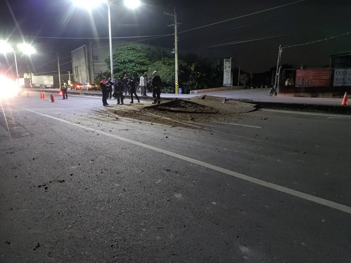 田中鎮員集路深夜發生氣爆幸無人傷亡　疑瓦斯公司管線測試人員操作不當導致