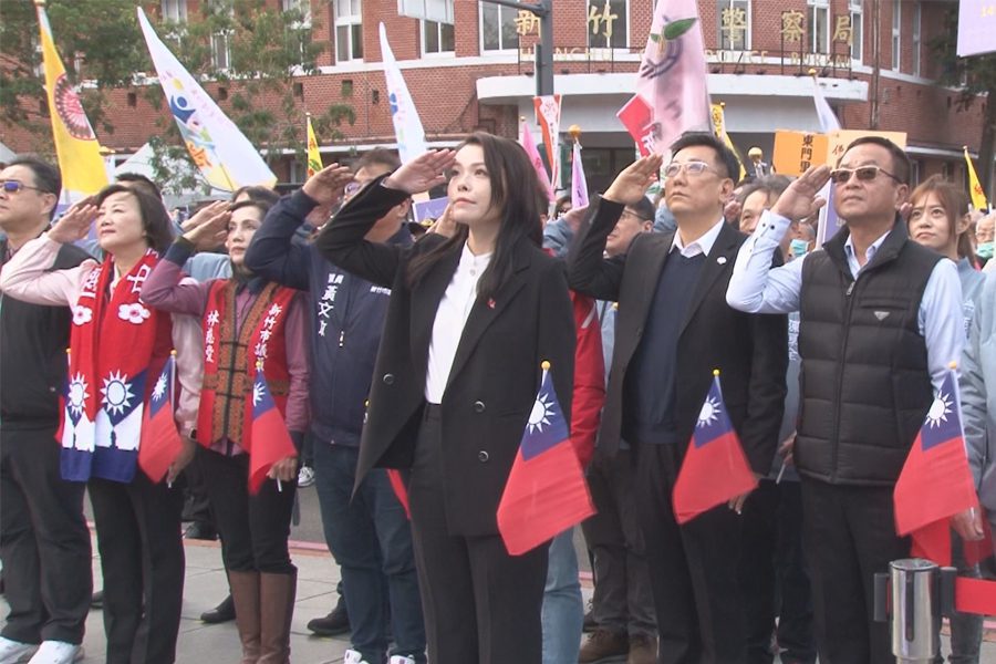 迎接2024元旦升旗  高虹安細數施政成果