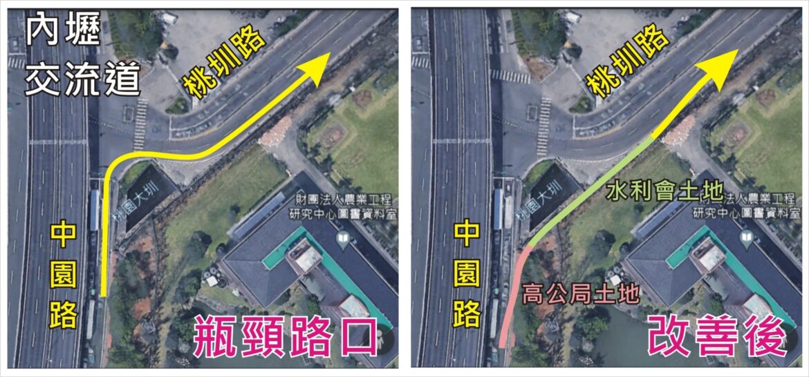 中壢區交通瓶頸將解決     桃市府規劃新專用右轉道     改善通行流暢度