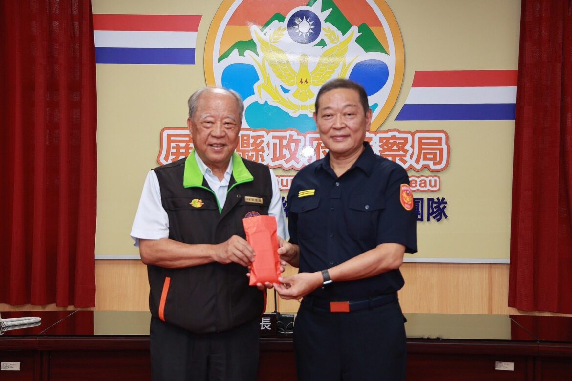 屏東地檢署檢察長陳盈錦警察節前夕溫馨送祝福至屏東縣警局