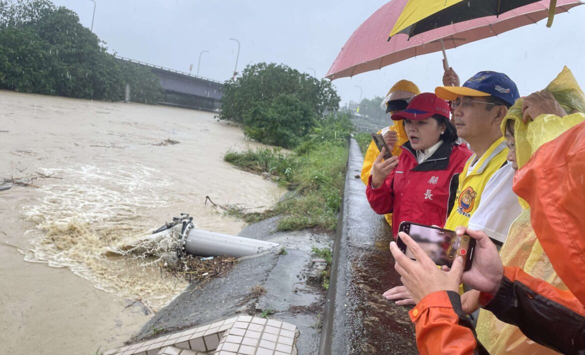 凱米颱風造成雲林縣多處淹水　張麗善指示全力救災