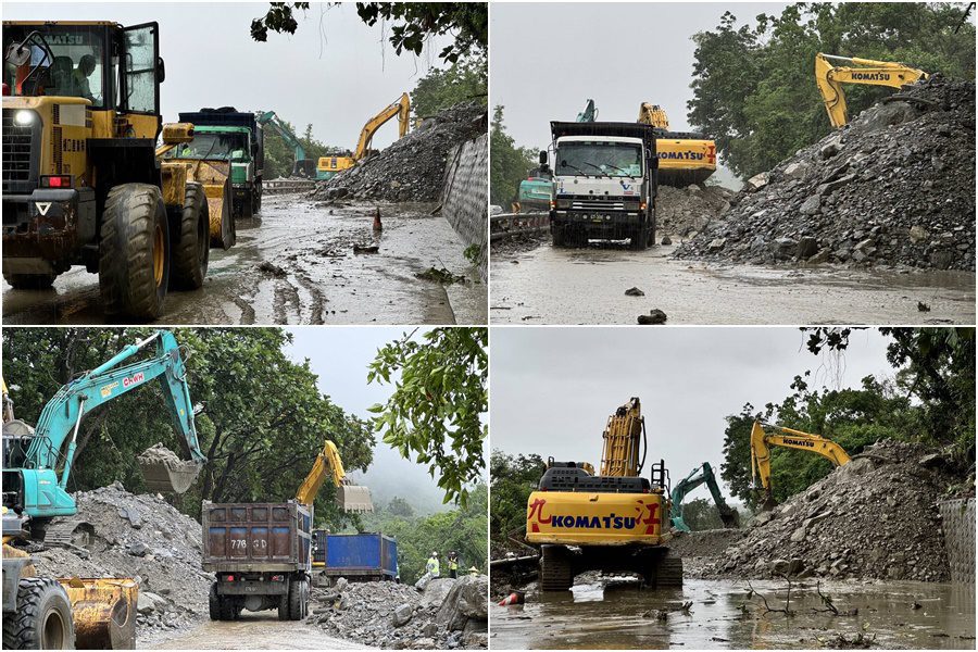 更新∕蘇花公路10/3颱風路況　崇德路段土石流災害提前於13時搶通