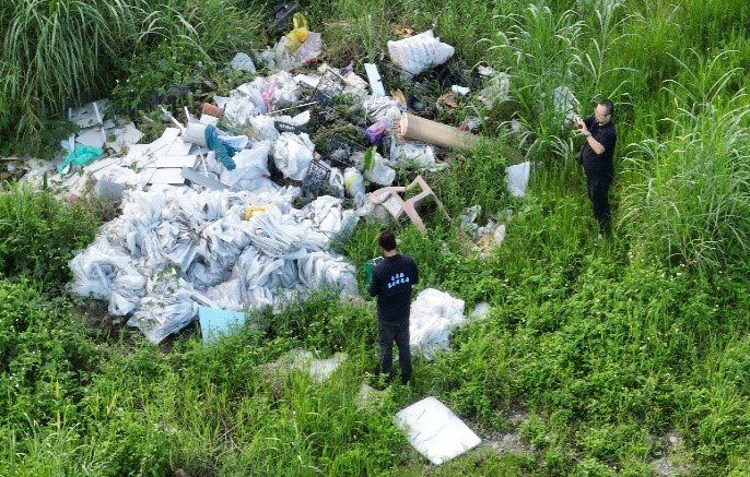 取締廢棄物棄置汙染  臺東縣運用無人機空拍執法提升效率