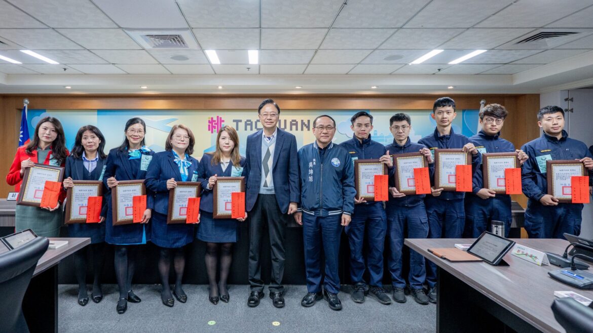 反詐英雄     桃市府表揚14名重大詐案警銀有功人員  