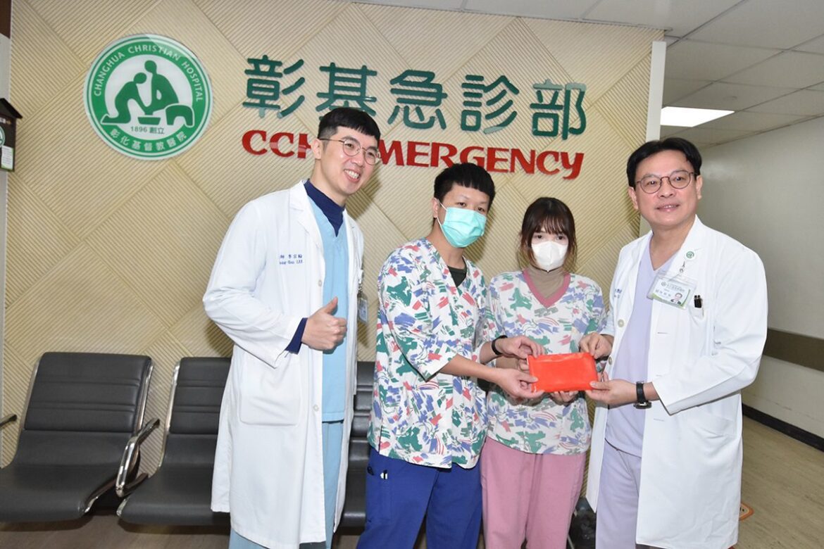 新光三越氣爆 彰基護理師英勇救人　總院長陳穆寬頒發10萬元獎勵