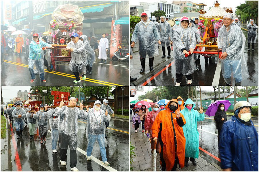 為土地公壽誕暖場　羅東近千民眾雨中春遊趣