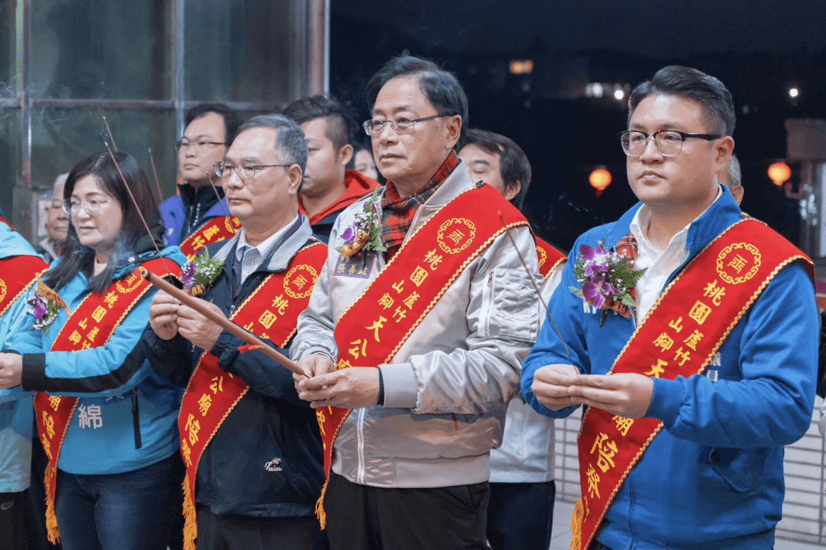 張善政出席玉皇大帝祝壽大典     祈願桃園市民平安順遂