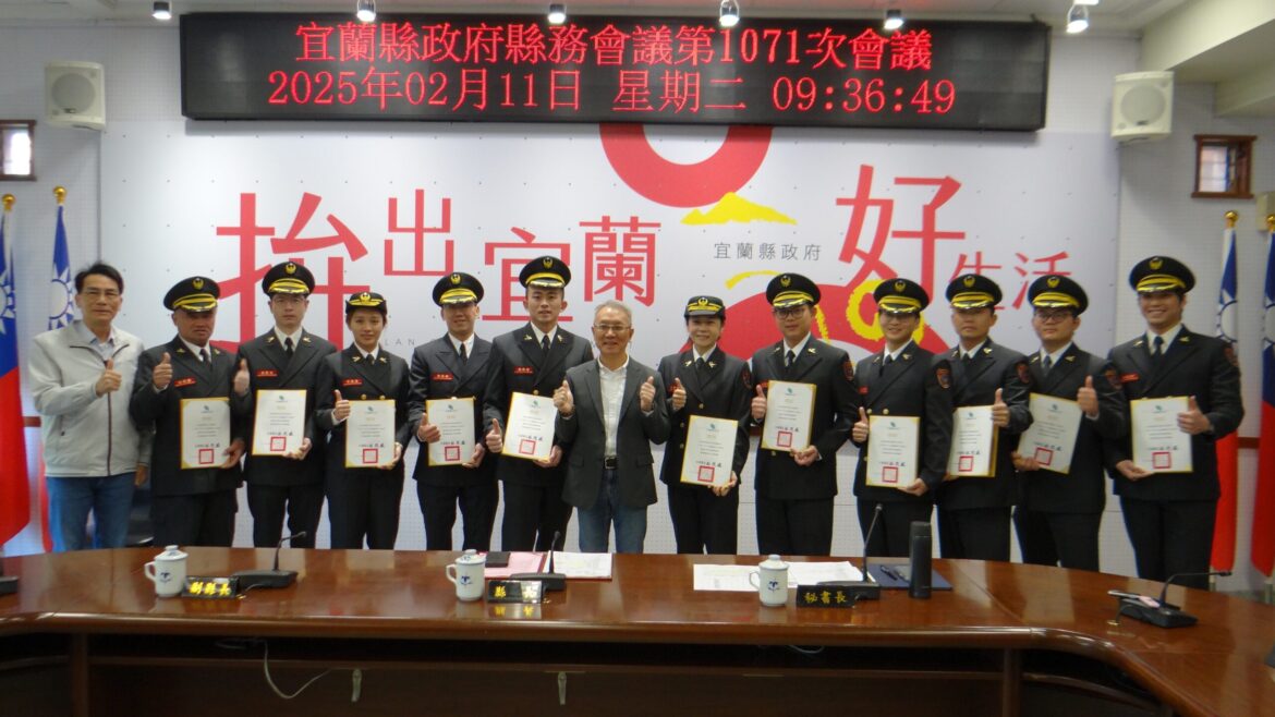 消防救護傳佳績  救護有功人員獲表揚