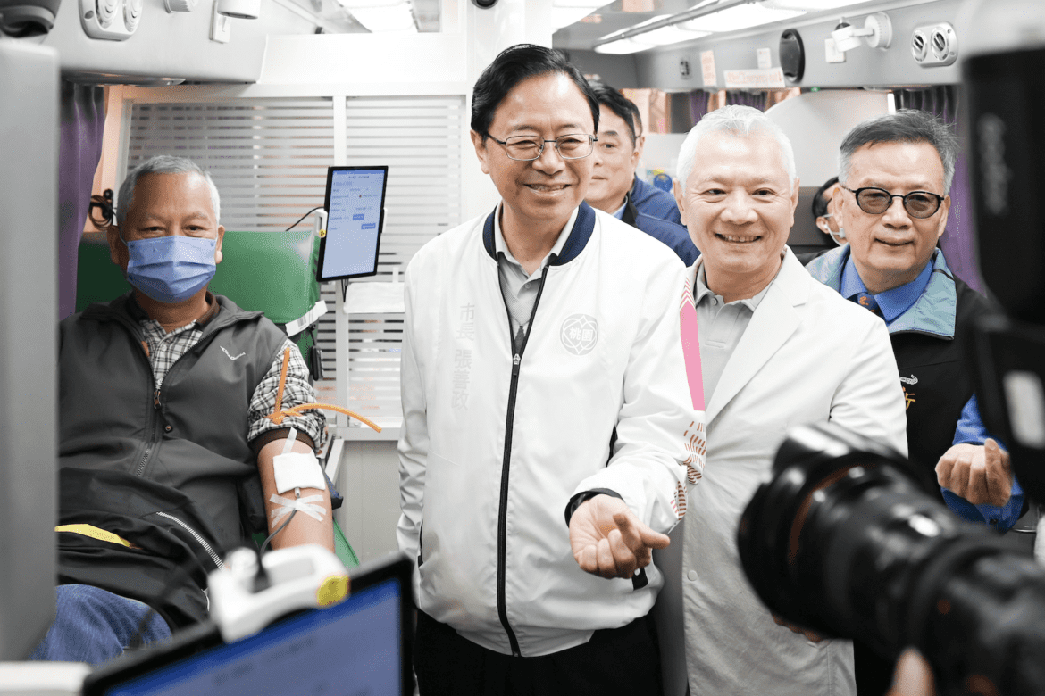 桃園愛心升溫     「大大攜手 讓愛延續」捐血活動熱血接力
