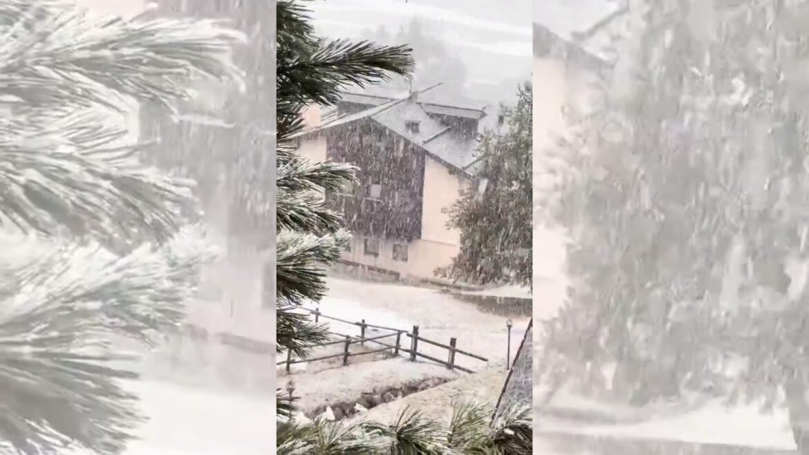 影音/阿爾卑斯山五月罕見海拔1900公尺降起大雪