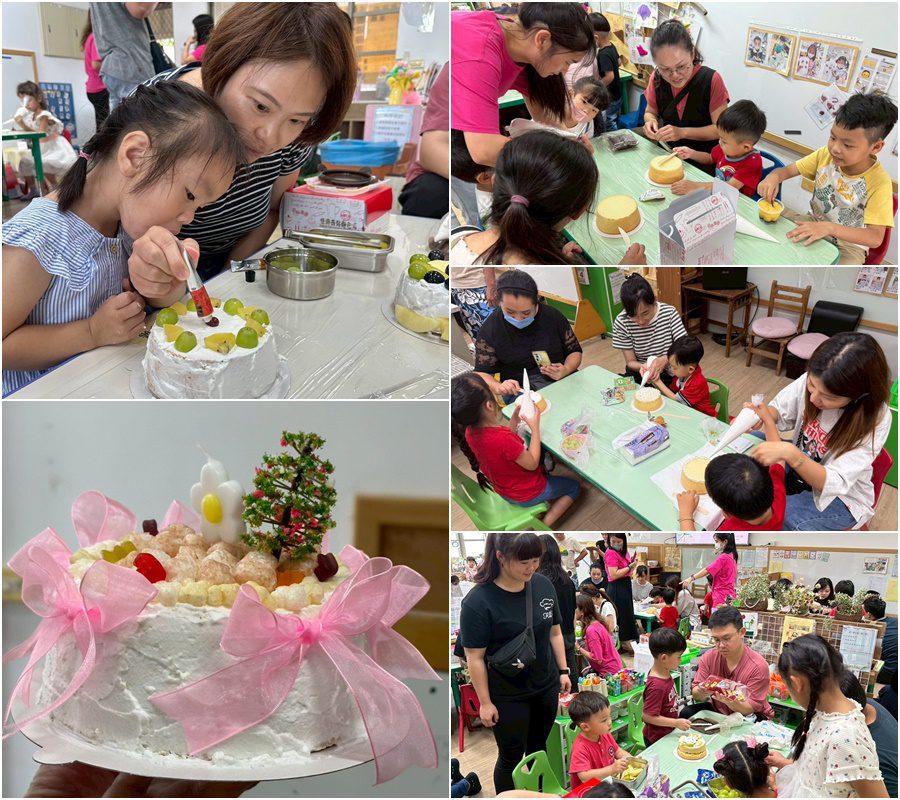 走向校外奉獻所學　南開科大師生到富功幼兒園教作母親節蛋糕