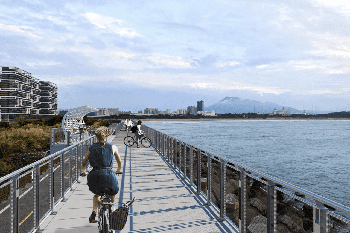 淡水金色水岸新亮點!「海堤段」自行車道開工     明年中騎乘夢幻海景