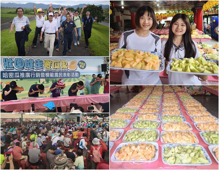 助銷壯圍哈密瓜　2000民眾體驗健走瓜果趣