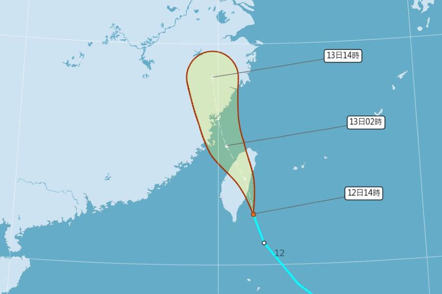 熱帶性低氣壓通過臺灣！ 東半部、嘉義以南嚴防豪大雨
