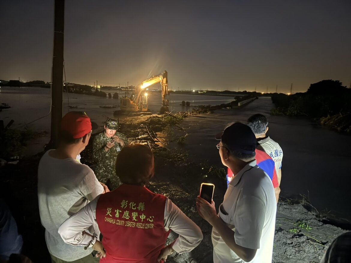 王惠美馬不停蹄  視察縣內各地災情