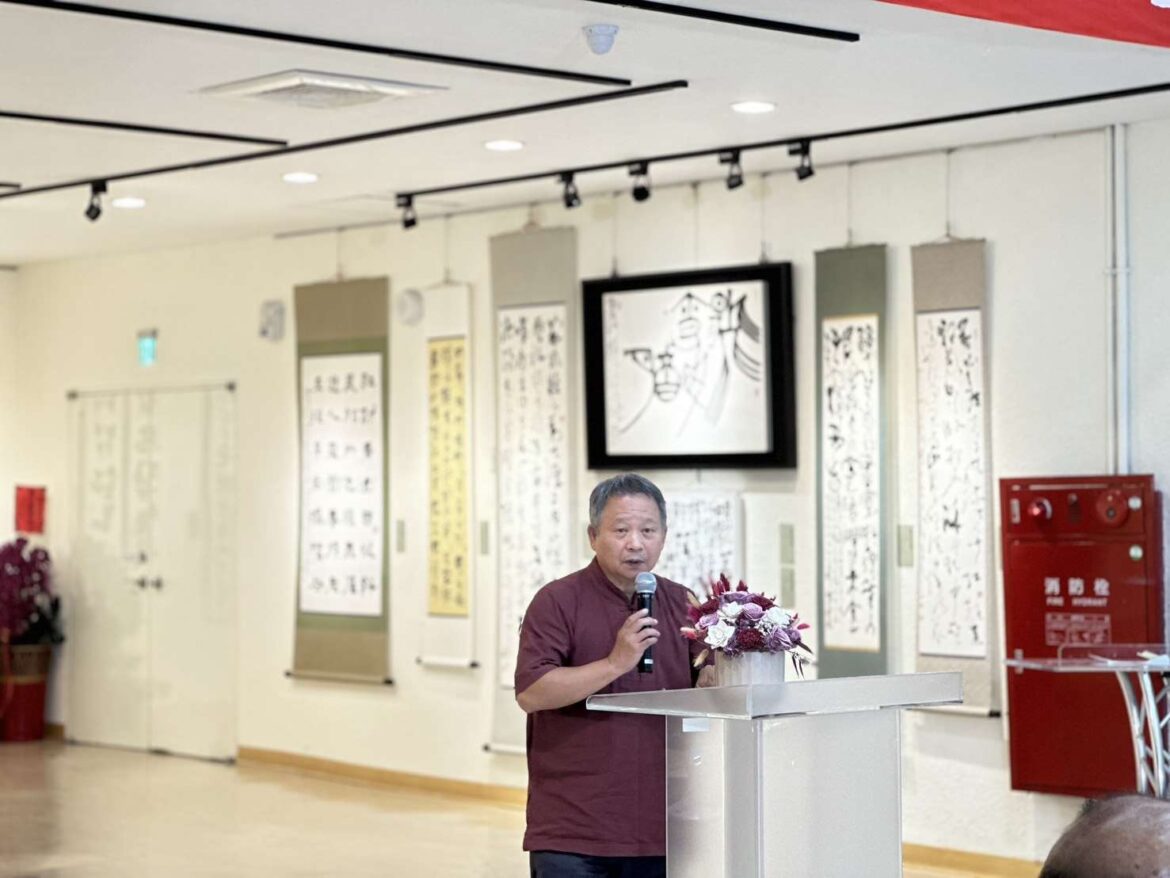北港書法家蔡誠賢「書海墨痕」首展開幕　22年耕耘書藝教育成果亮眼