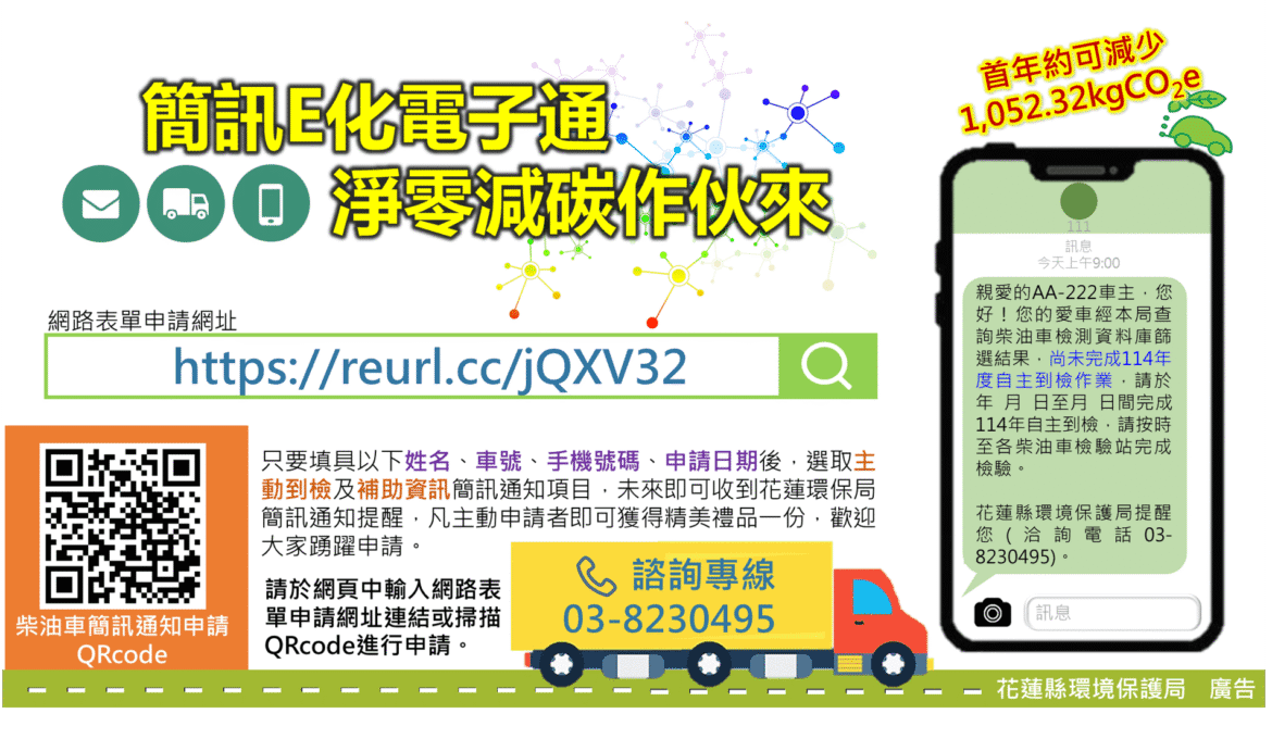 柴油車排氣檢驗不能等  改善空氣品質從你我做起