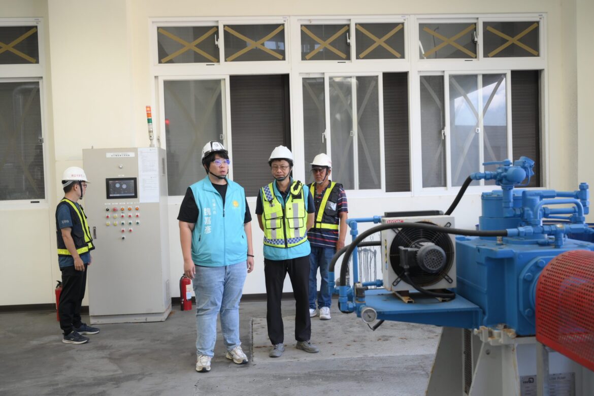 防範楊柳颱風致災 魏嘉彥視察抽水站機組運作