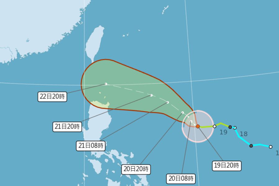 樺加沙颱風下周影響台灣 政院要求各部會嚴陣以待