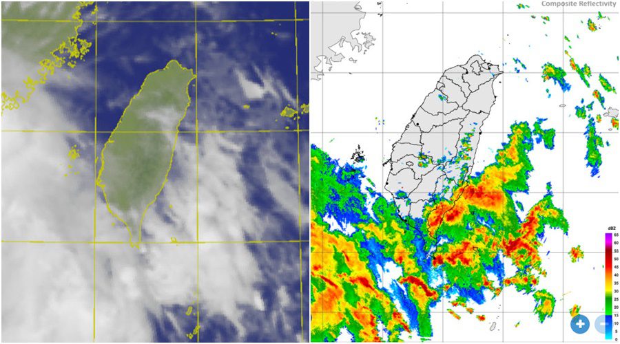 影音/對流雲系發展旺盛 0919中午大雨特報